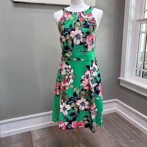 Green Floral Dress